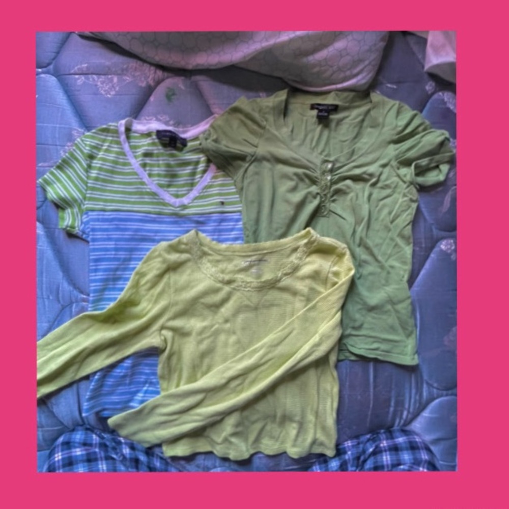 green baby tee bundle !